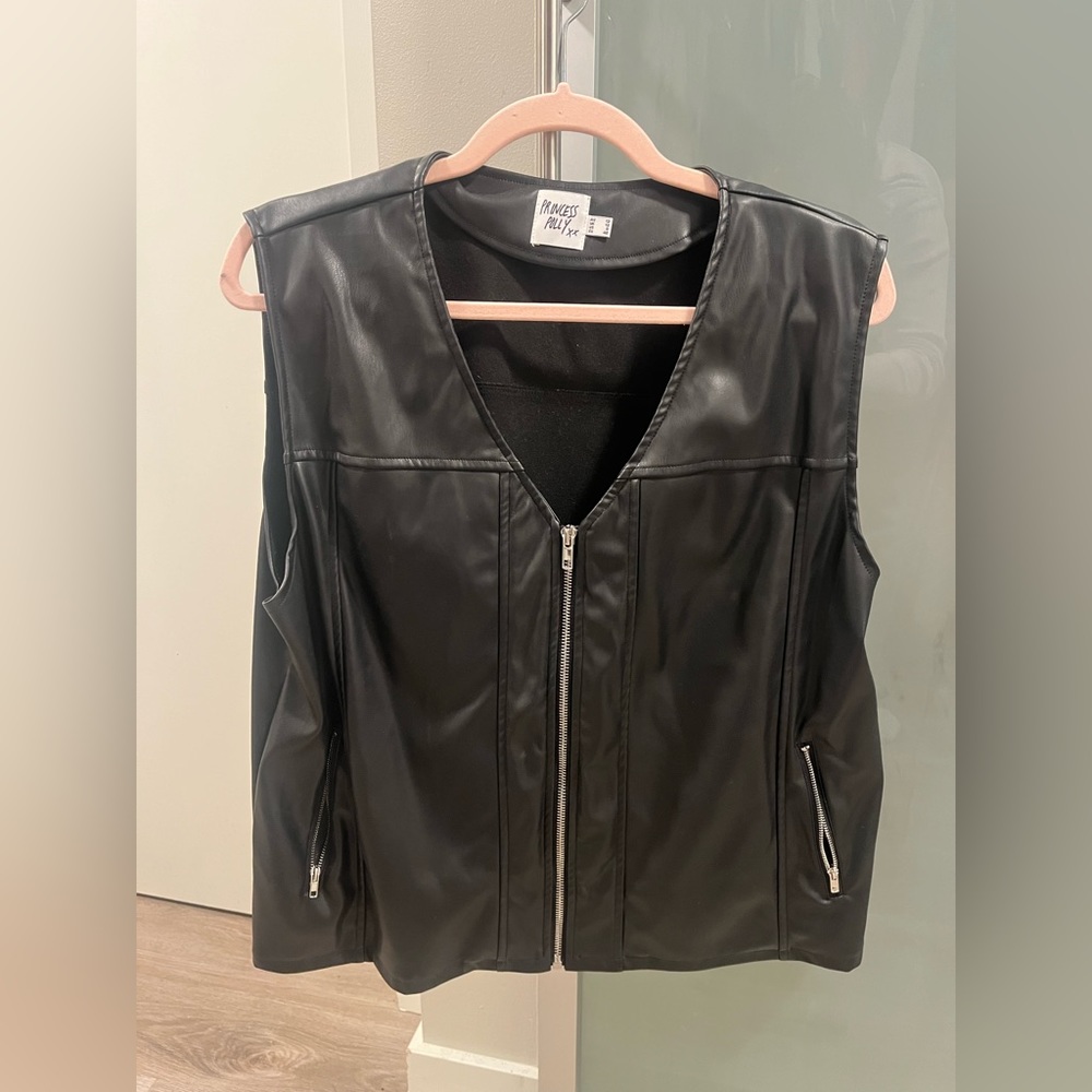 Leather vest